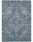 Addison Rugs Kaelanor Blue Washable Indoor-Outdoor Rug