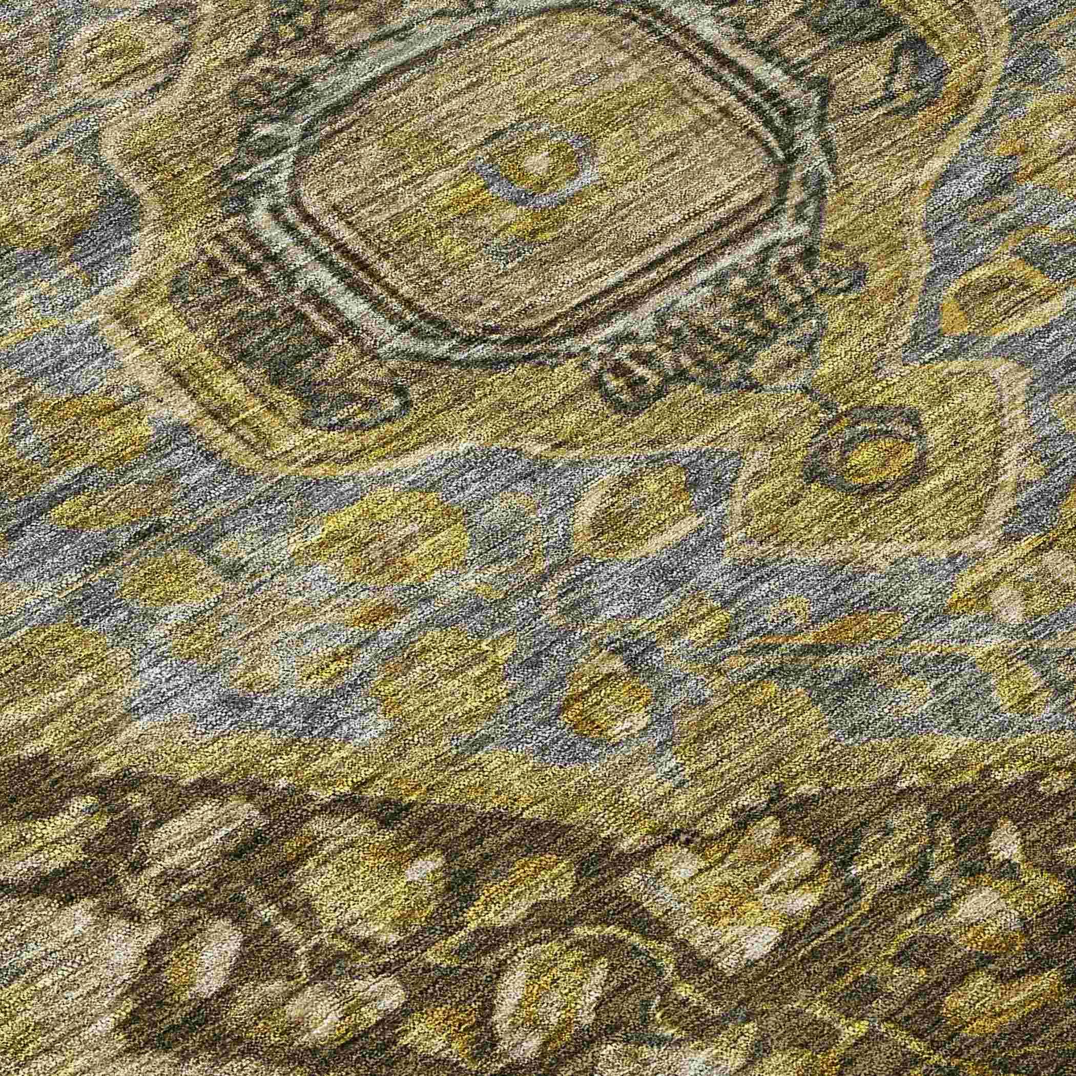 Addison Rugs Kaelanor Brown Washable Indoor-Outdoor Rug