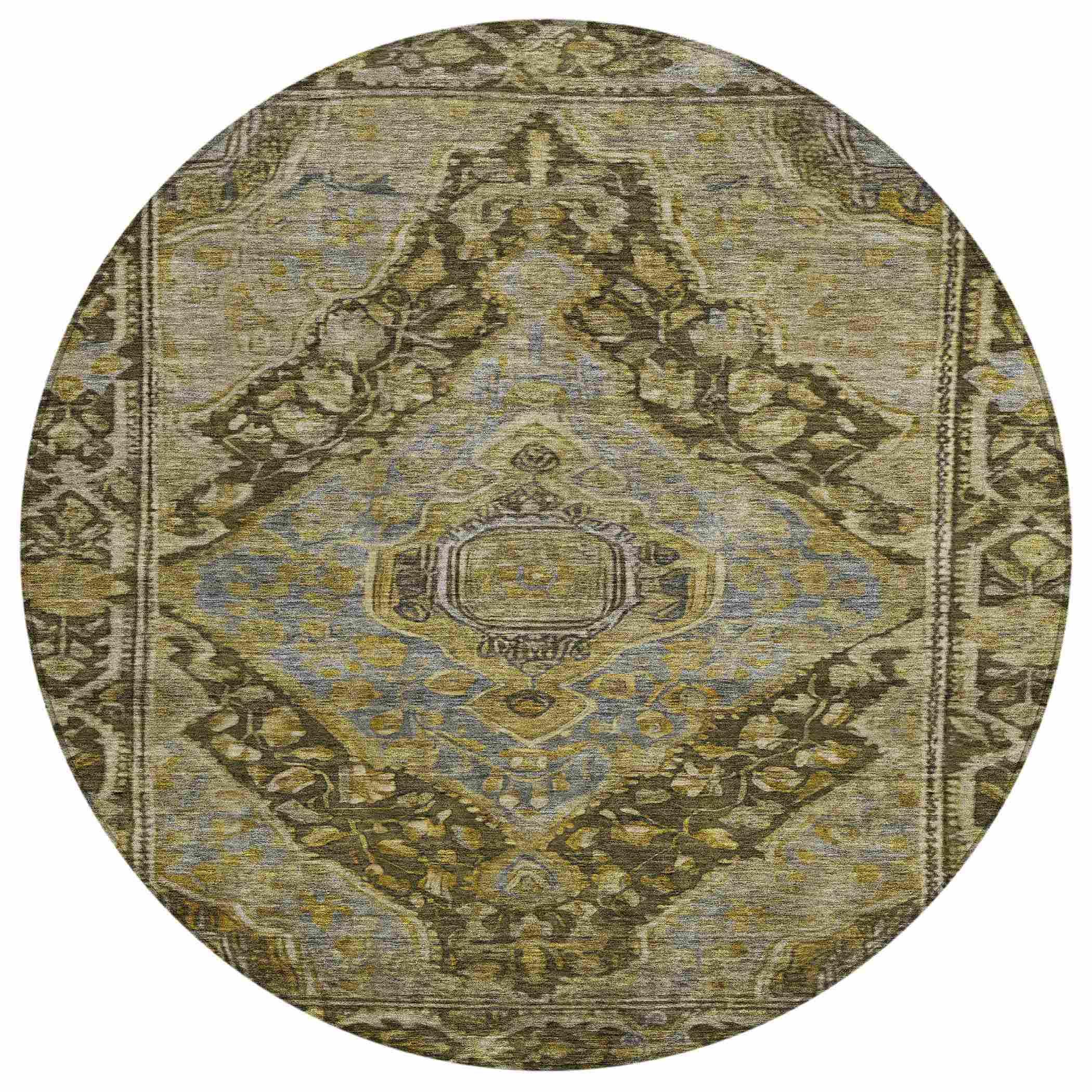 Addison Rugs Kaelanor Brown Washable Indoor-Outdoor Rug