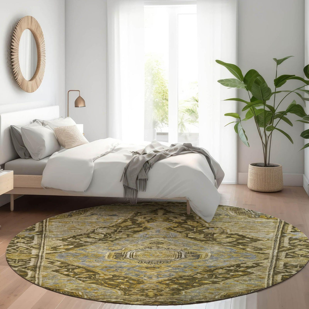 Addison Rugs Kaelanor Brown Washable Indoor-Outdoor Rug