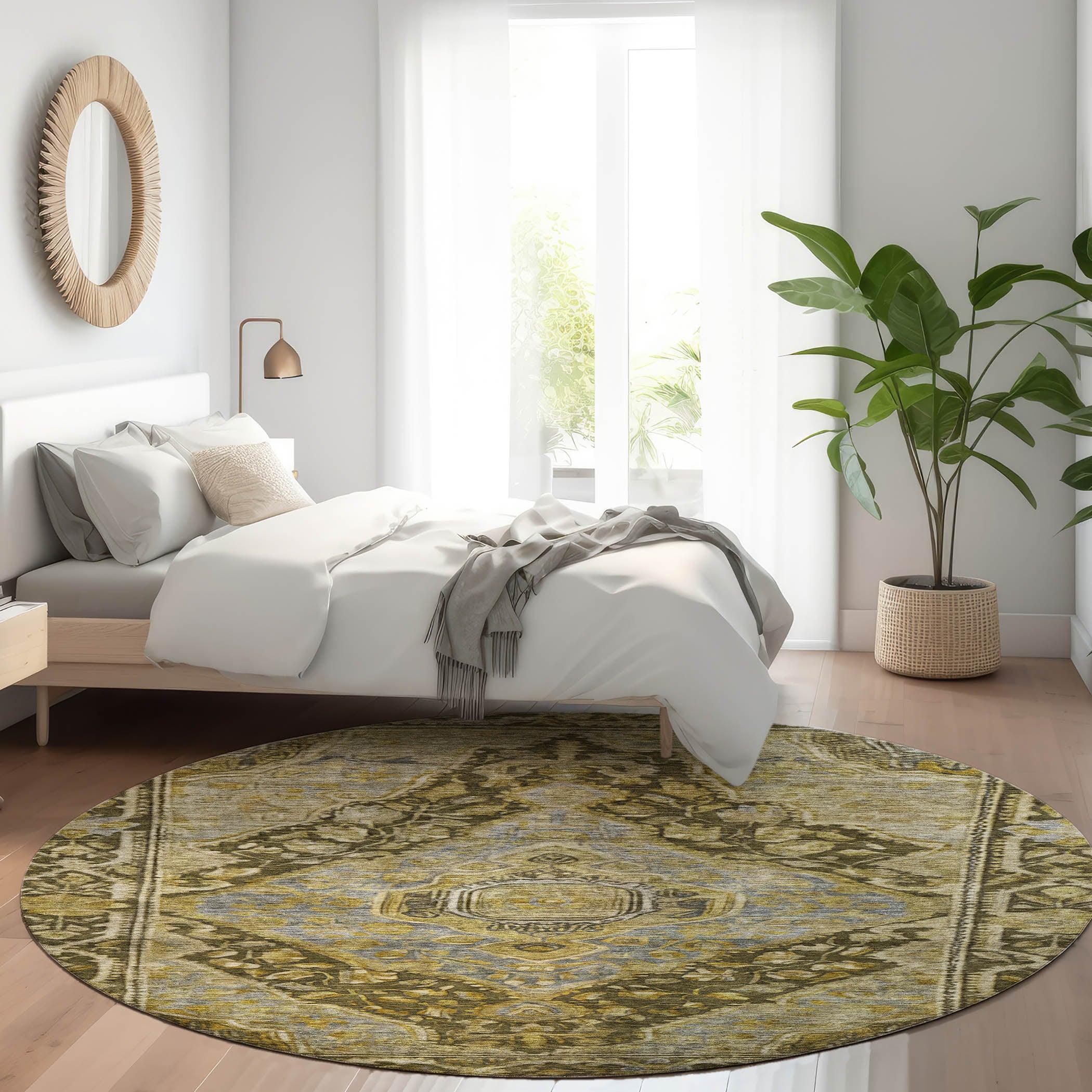 Addison Rugs Kaelanor Brown Washable Indoor-Outdoor Rug