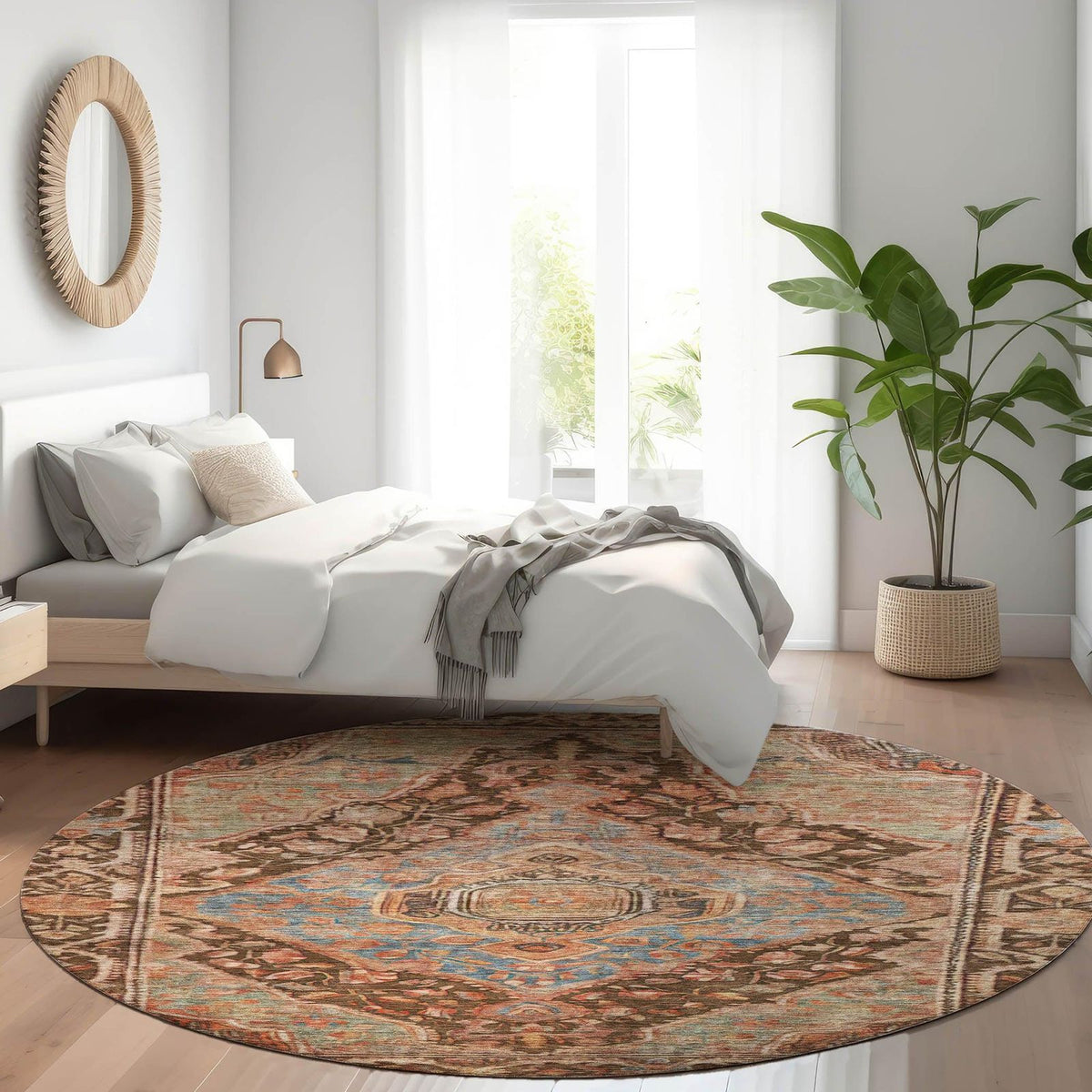 Addison Rugs Kaelanor Chocolate Washable Indoor-Outdoor Rug