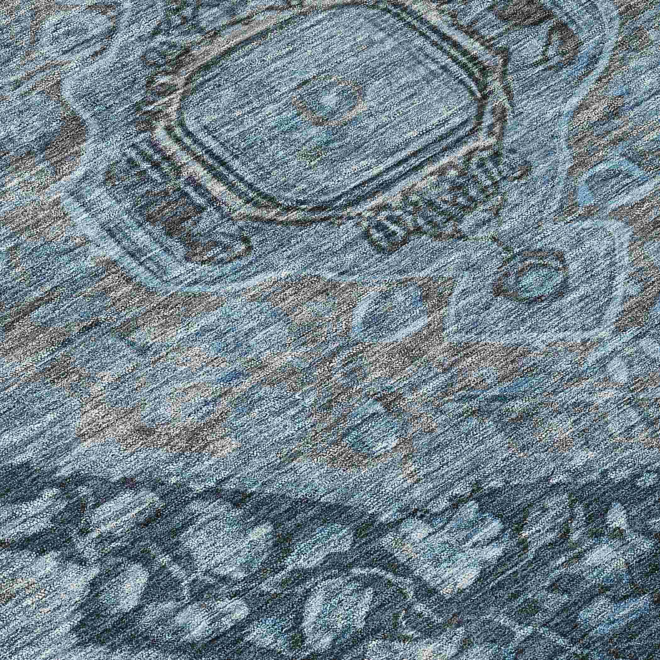 Addison Rugs Kaelanor Navy Washable Indoor-Outdoor Rug