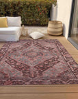 Addison Rugs Kaelanor Orange Washable Indoor-Outdoor Rug