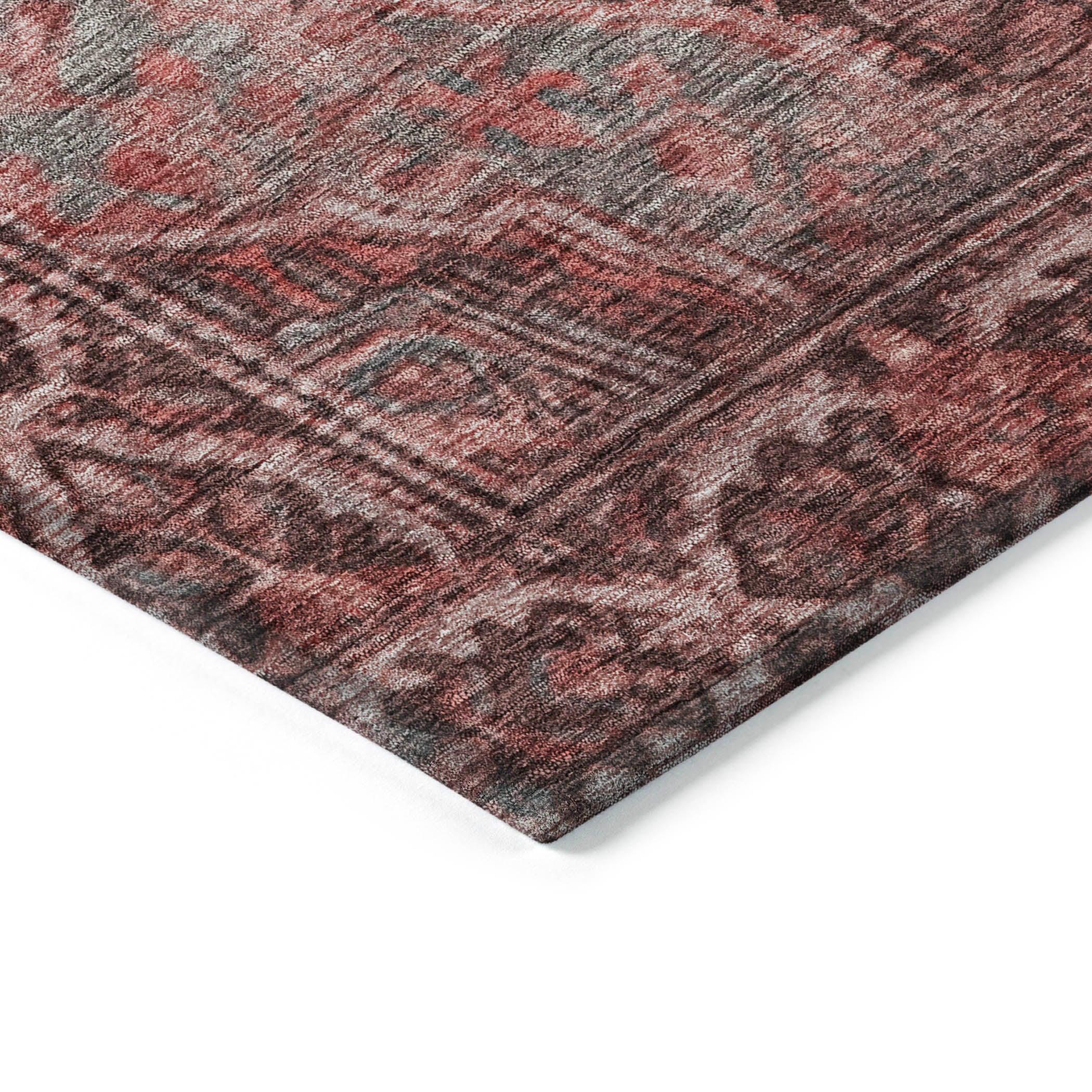 Addison Rugs Kaelanor Orange Washable Indoor-Outdoor Rug