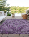 Addison Rugs Kaelanor Purple Washable Indoor-Outdoor Rug