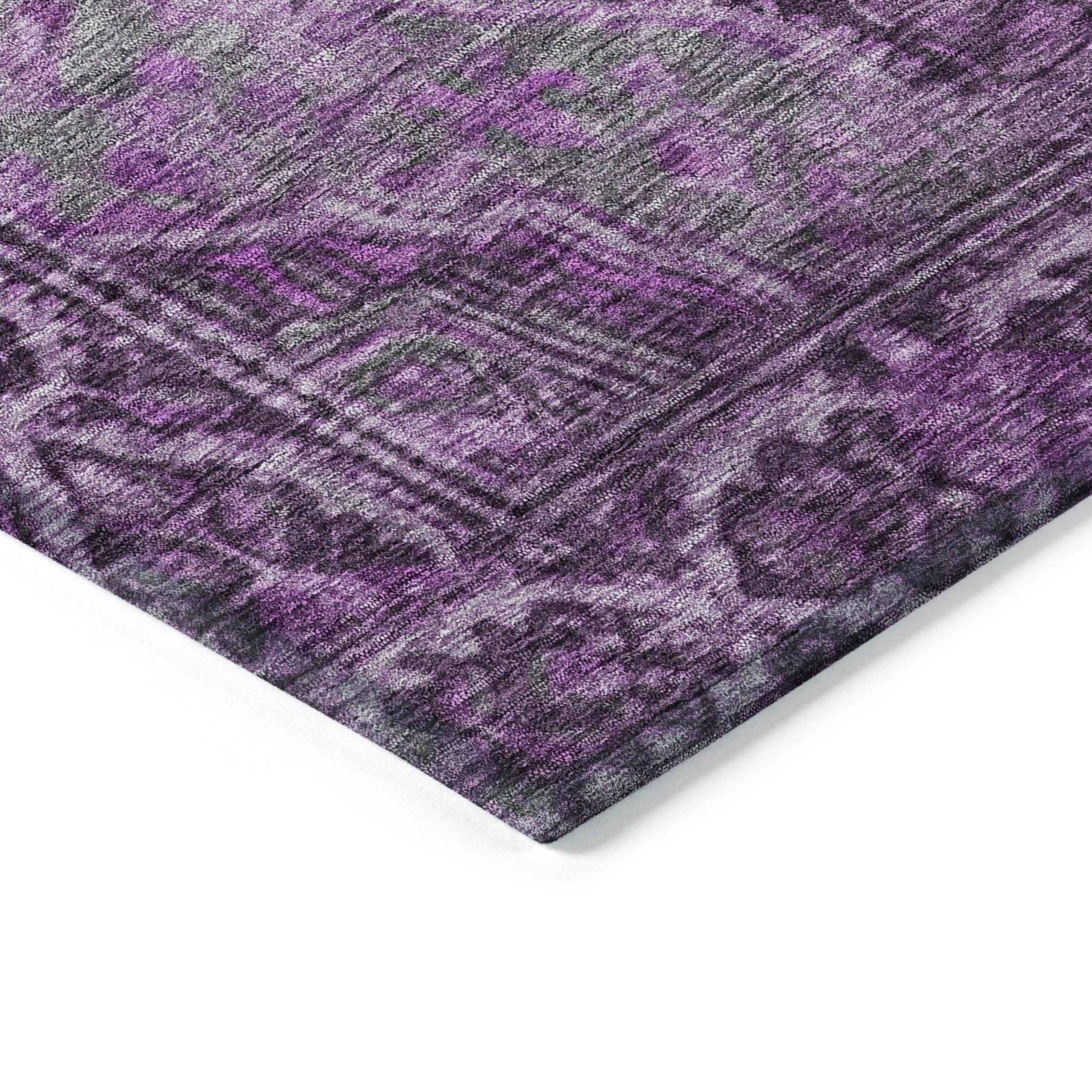 Addison Rugs Kaelanor Purple Washable Indoor-Outdoor Rug