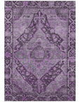 Addison Rugs Kaelanor Purple Washable Indoor-Outdoor Rug