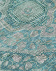 Addison Rugs Kaelanor Teal Washable Indoor-Outdoor Rug