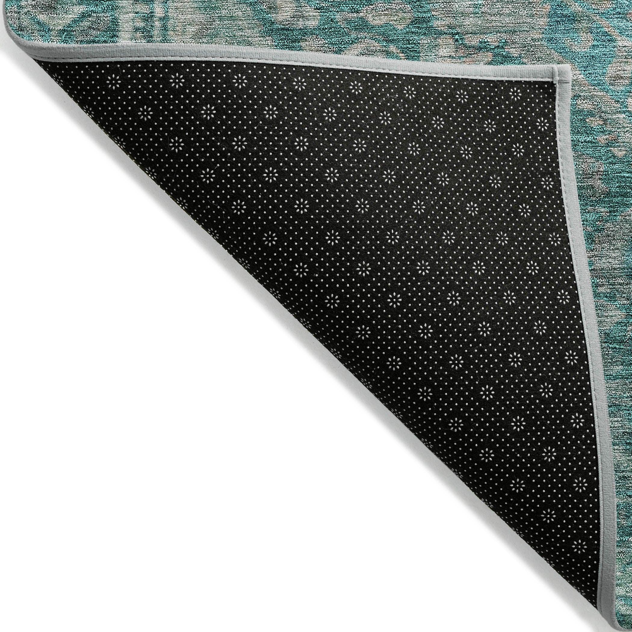 Addison Rugs Kaelanor Teal Washable Indoor-Outdoor Rug