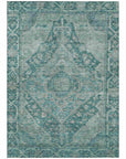 Addison Rugs Kaelanor Teal Washable Indoor-Outdoor Rug