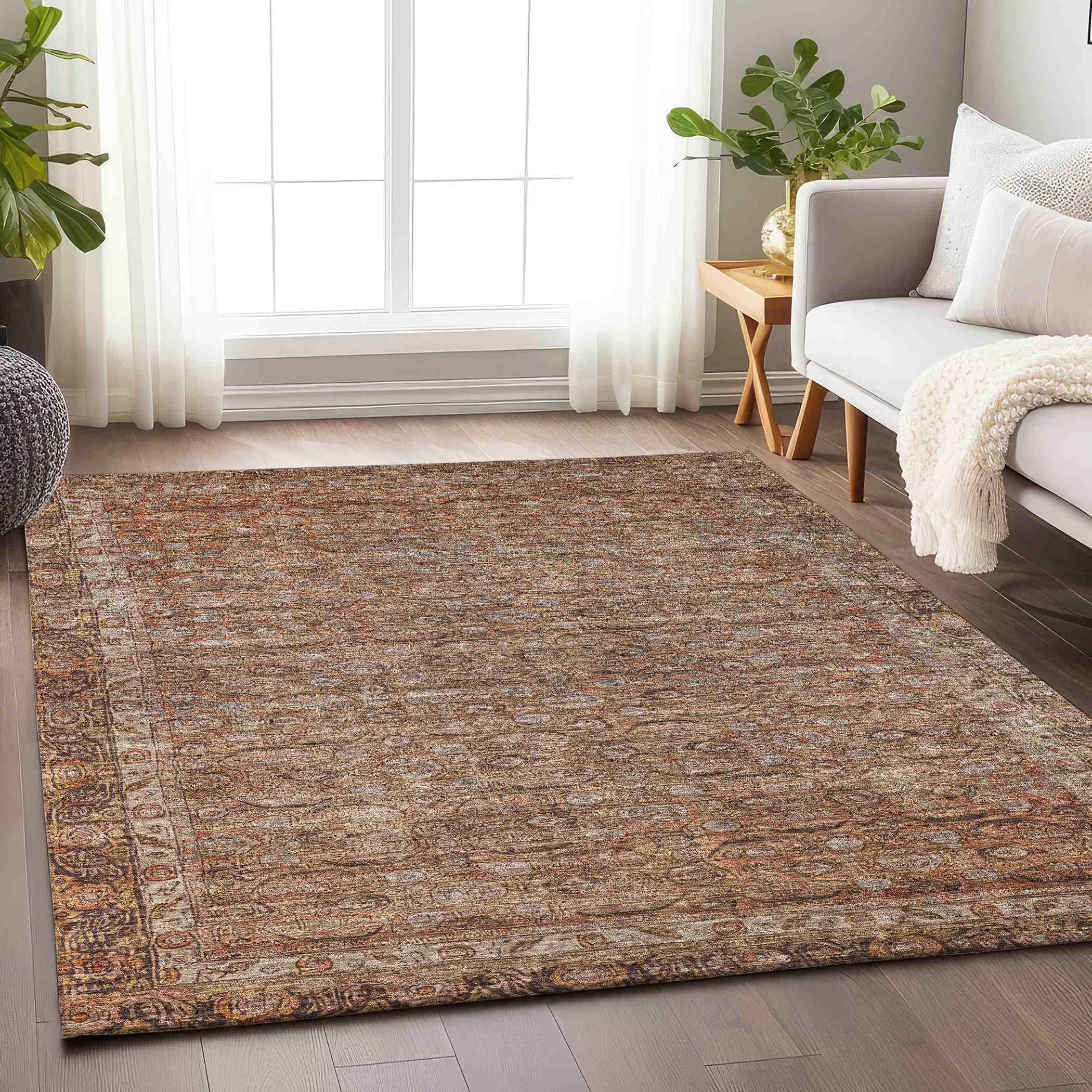 Addison Rugs Kaelara Copper Washable Indoor-Outdoor Rug