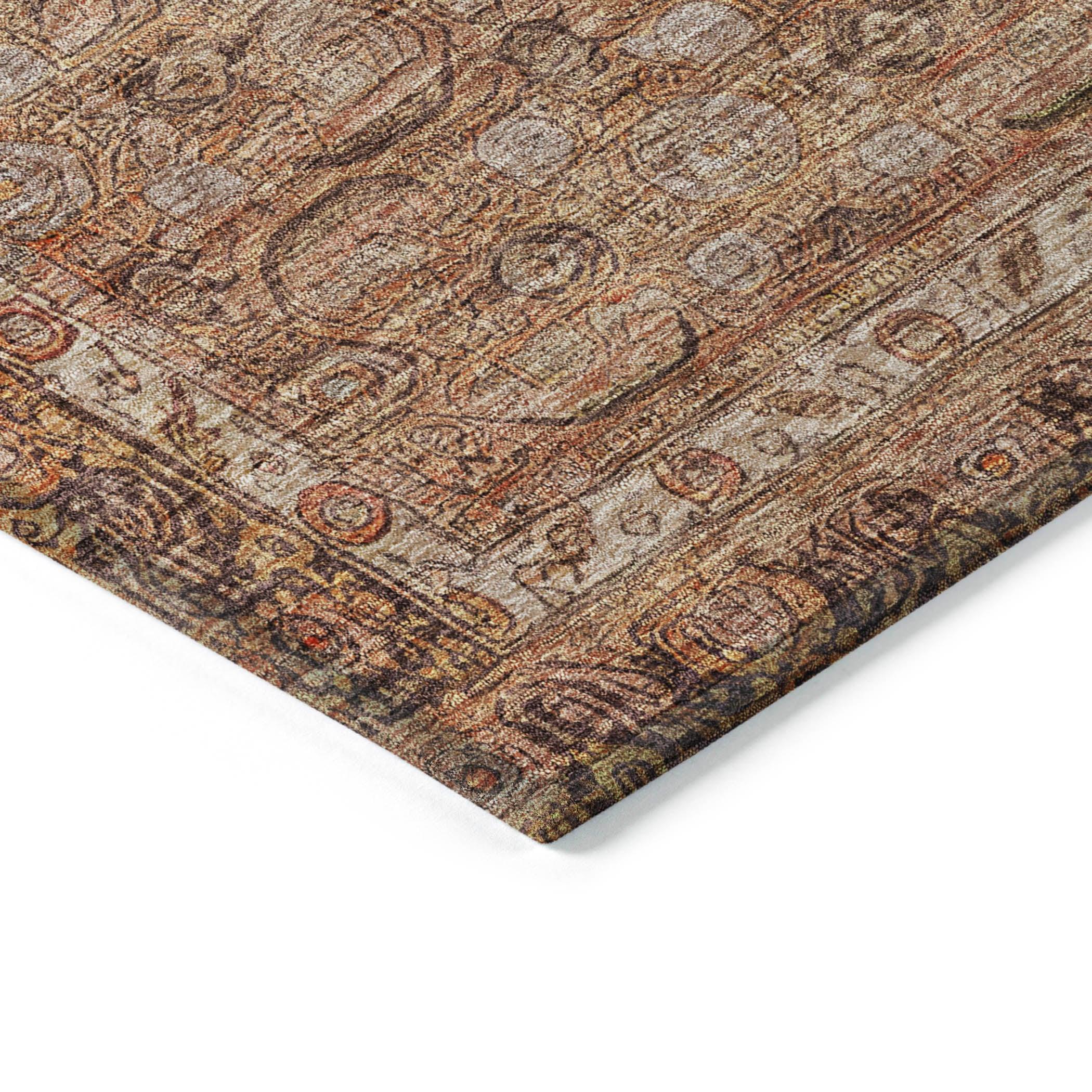 Addison Rugs Kaelara Copper Washable Indoor-Outdoor Rug