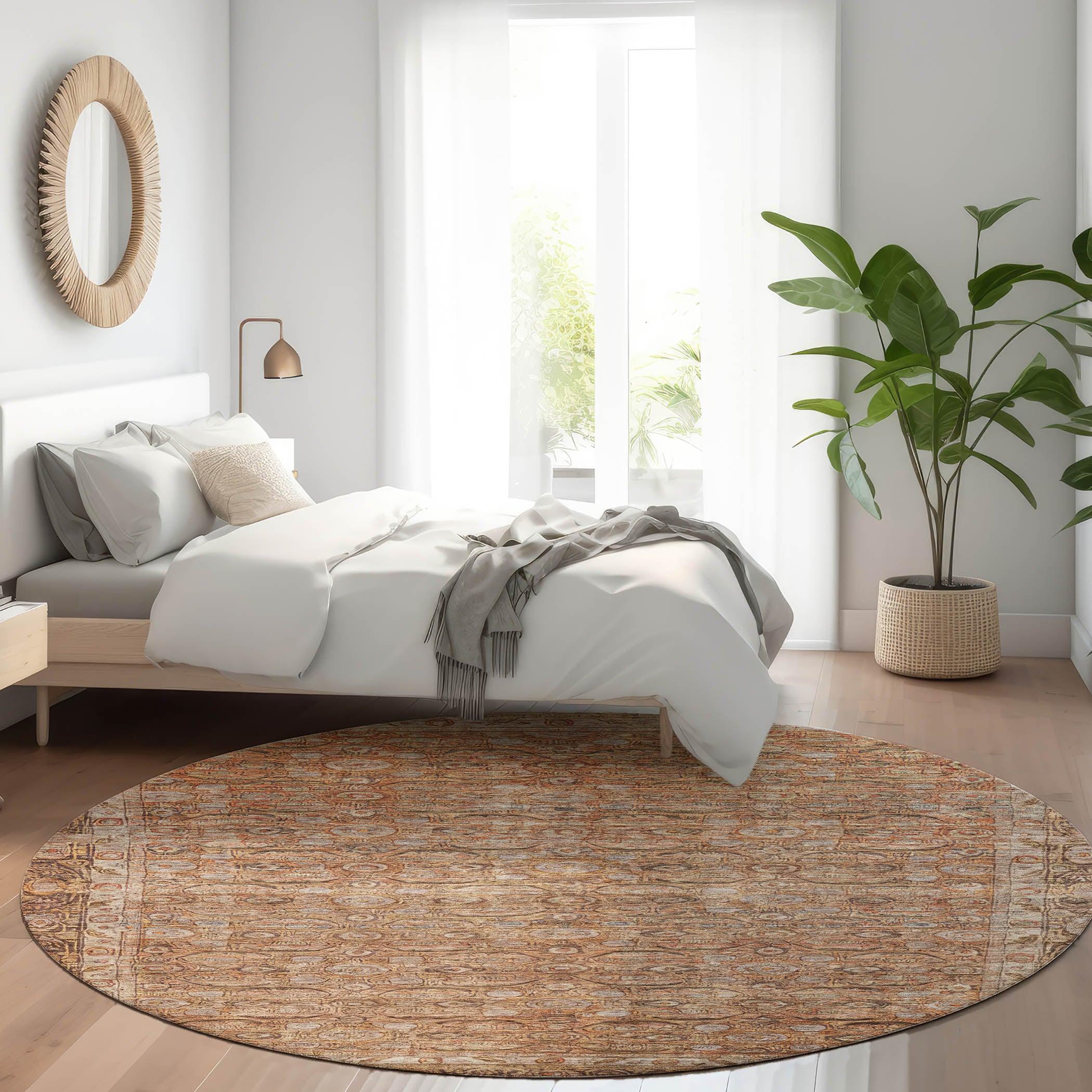Addison Rugs Kaelara Copper Washable Indoor-Outdoor Rug