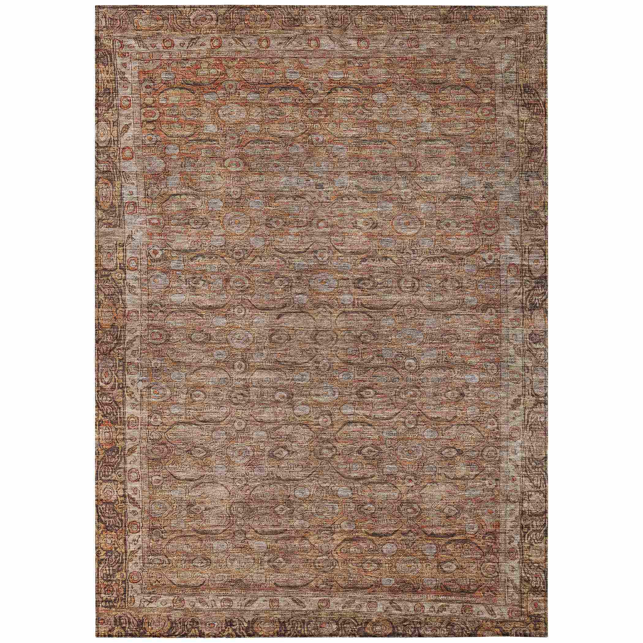 Addison Rugs Kaelara Copper Washable Indoor-Outdoor Rug