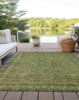 Addison Rugs Kaelara Green Washable Indoor-Outdoor Rug