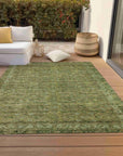 Addison Rugs Kaelara Green Washable Indoor-Outdoor Rug