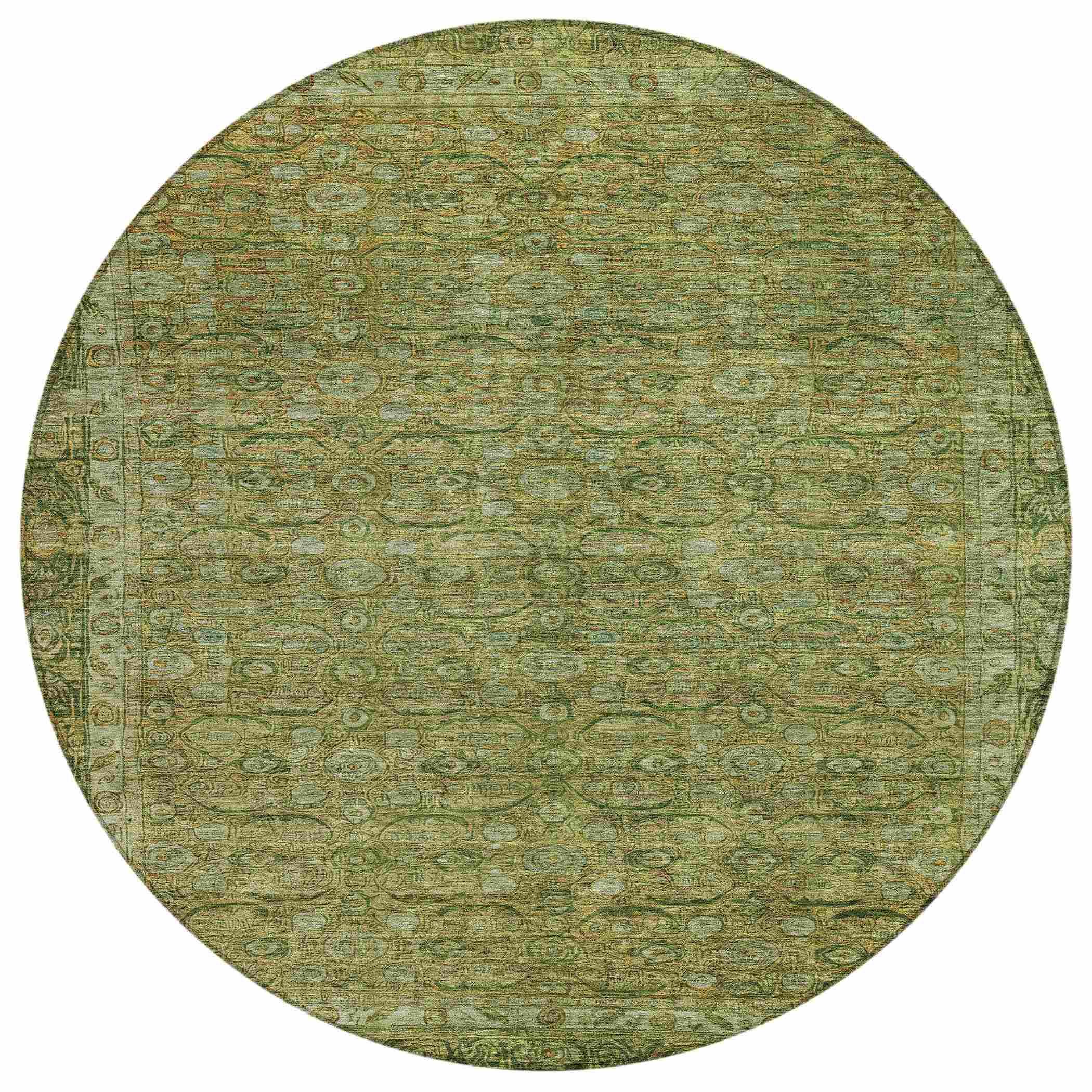 Addison Rugs Kaelara Green Washable Indoor-Outdoor Rug