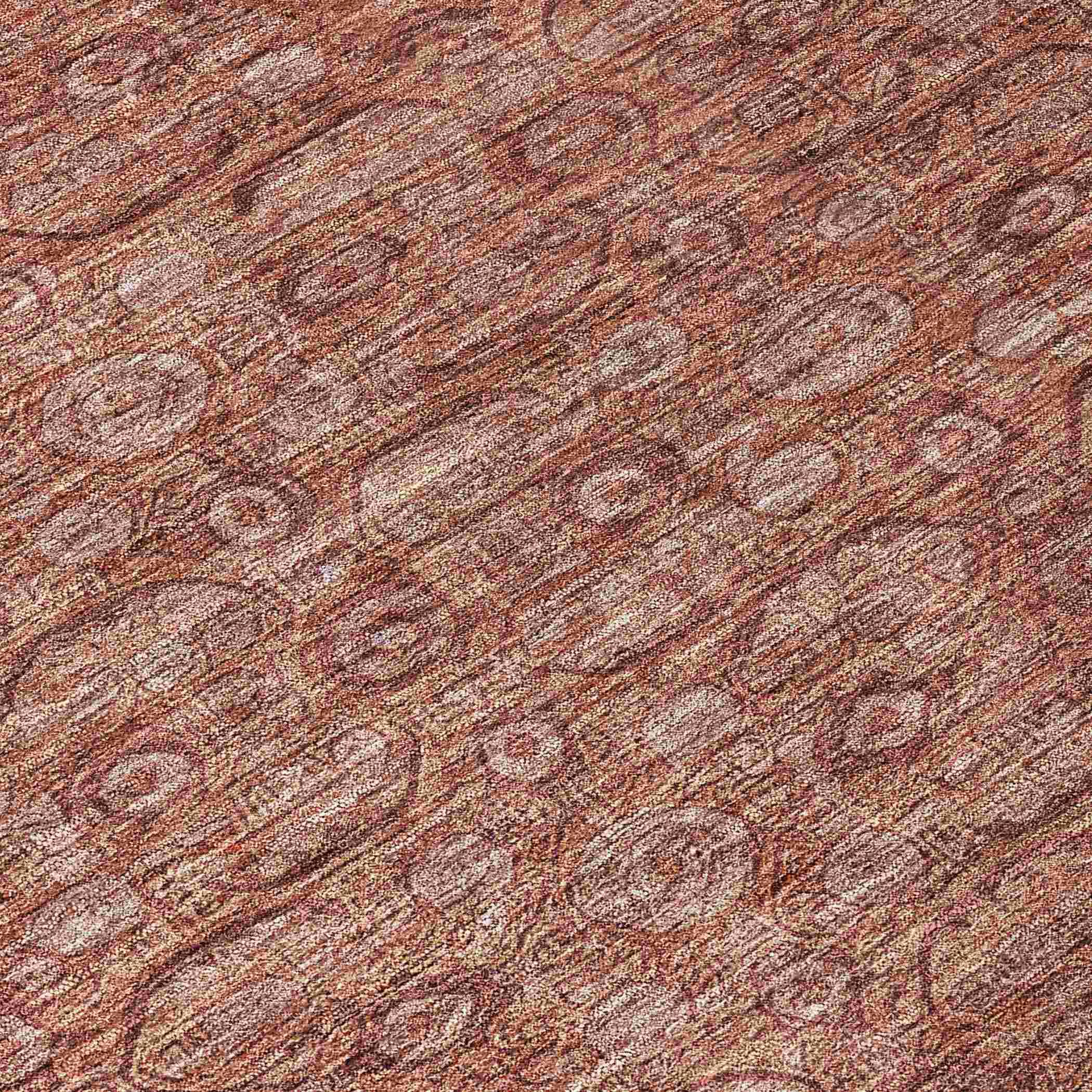 Addison Rugs Kaelara Orange Washable Indoor-Outdoor Rug