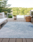 Addison Rugs Kaelas Blue Washable Indoor-Outdoor Rug