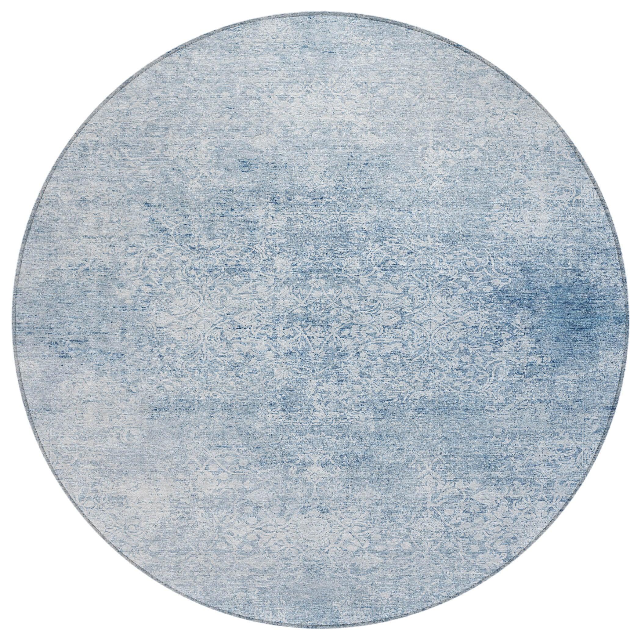 Addison Rugs Kaelas Blue Washable Indoor-Outdoor Rug