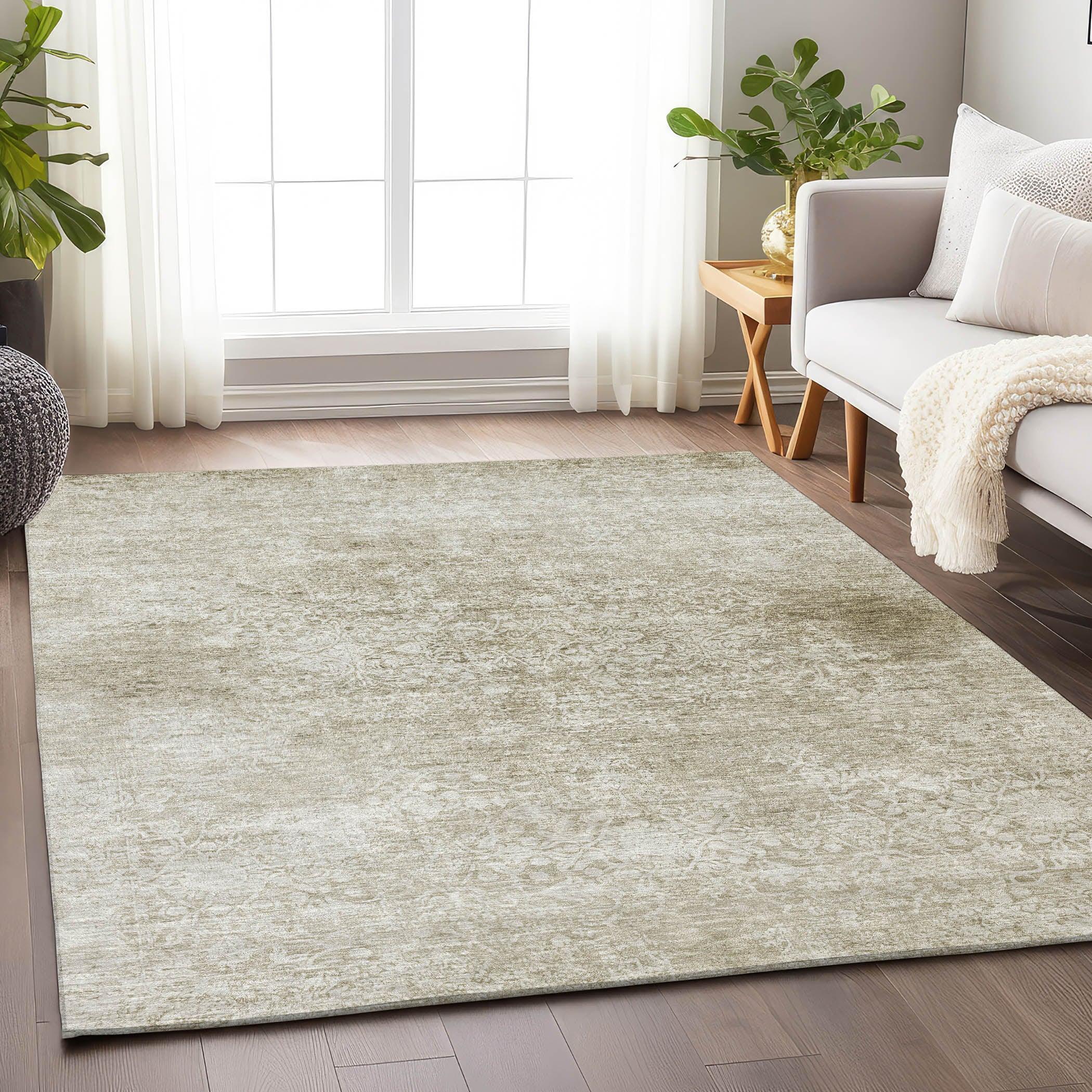 Addison Rugs Kaelas Brown Washable Indoor-Outdoor Rug