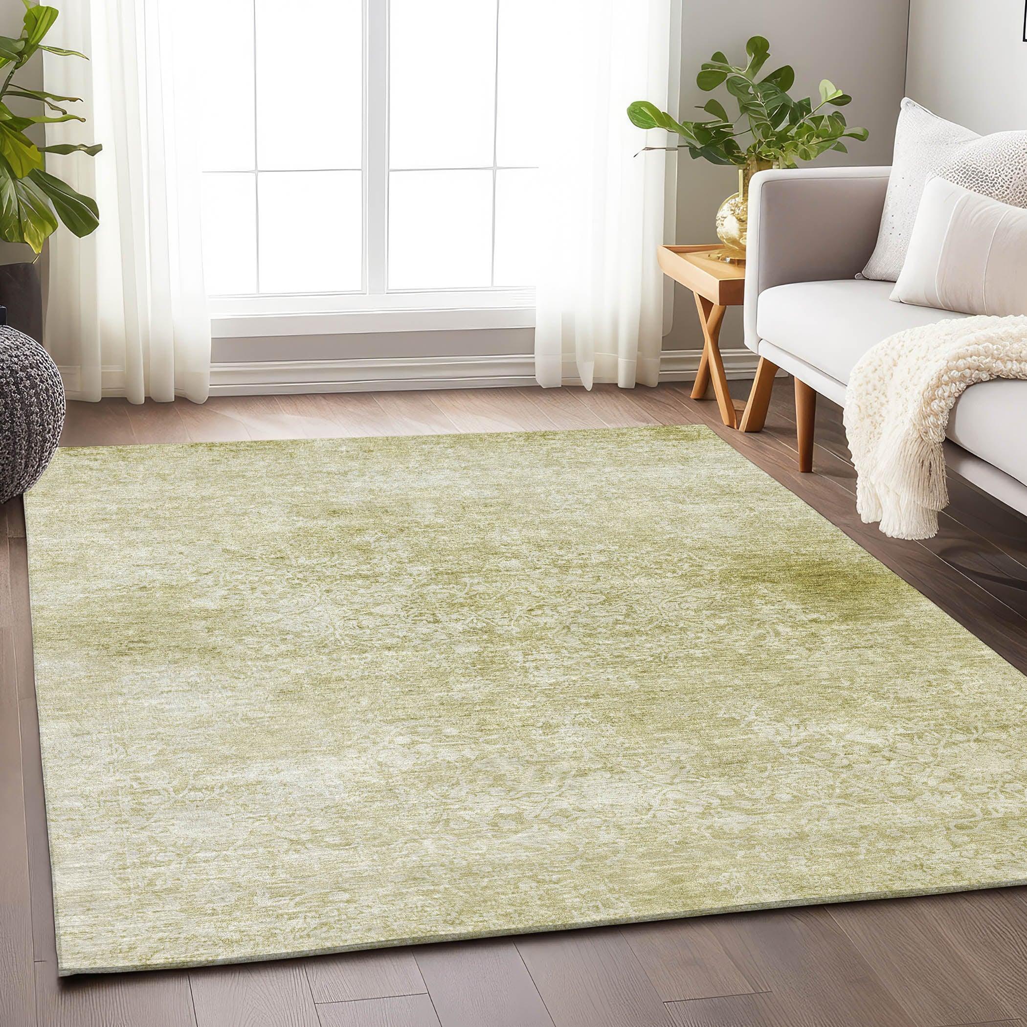 Addison Rugs Kaelas Gold Washable Indoor-Outdoor Rug