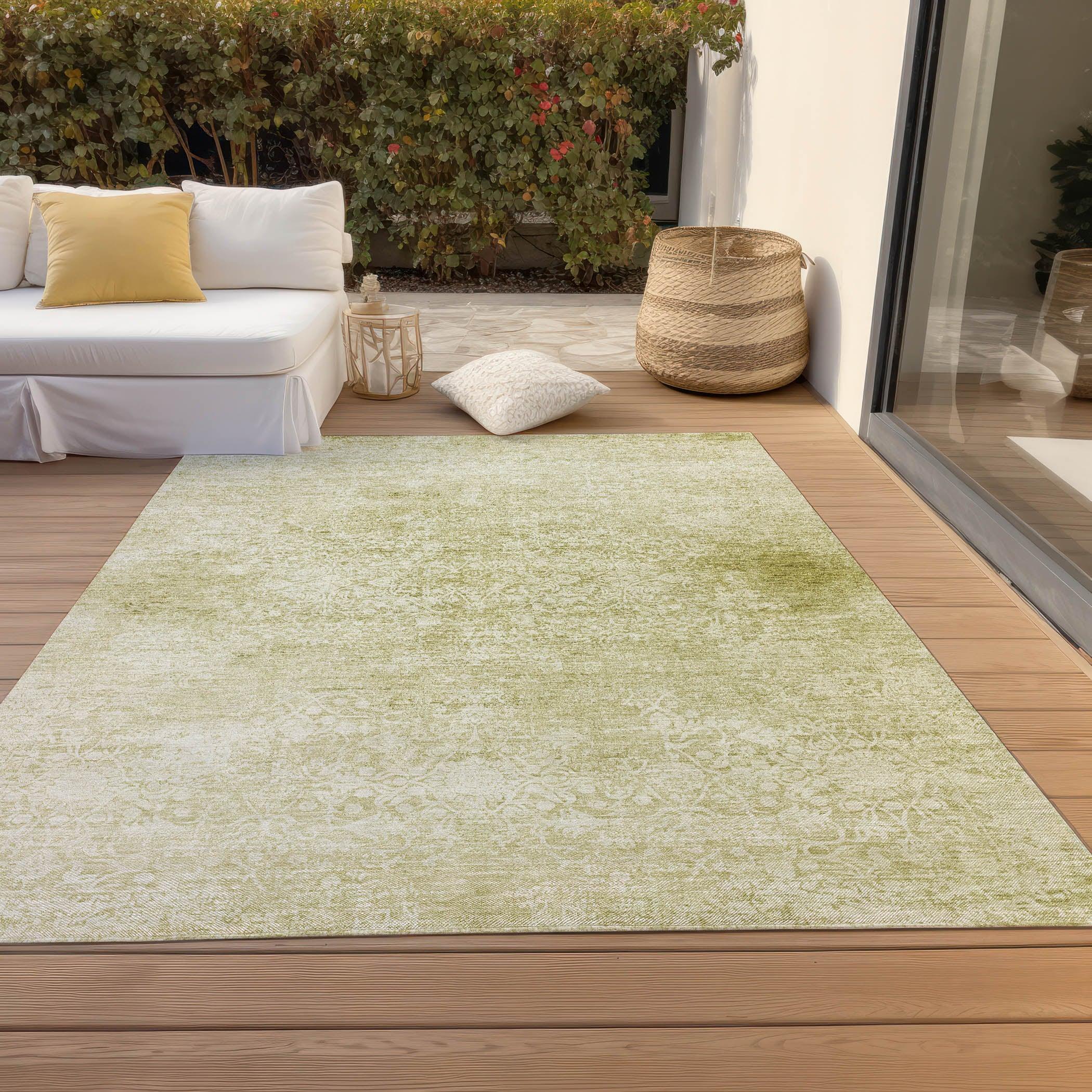 Addison Rugs Kaelas Gold Washable Indoor-Outdoor Rug