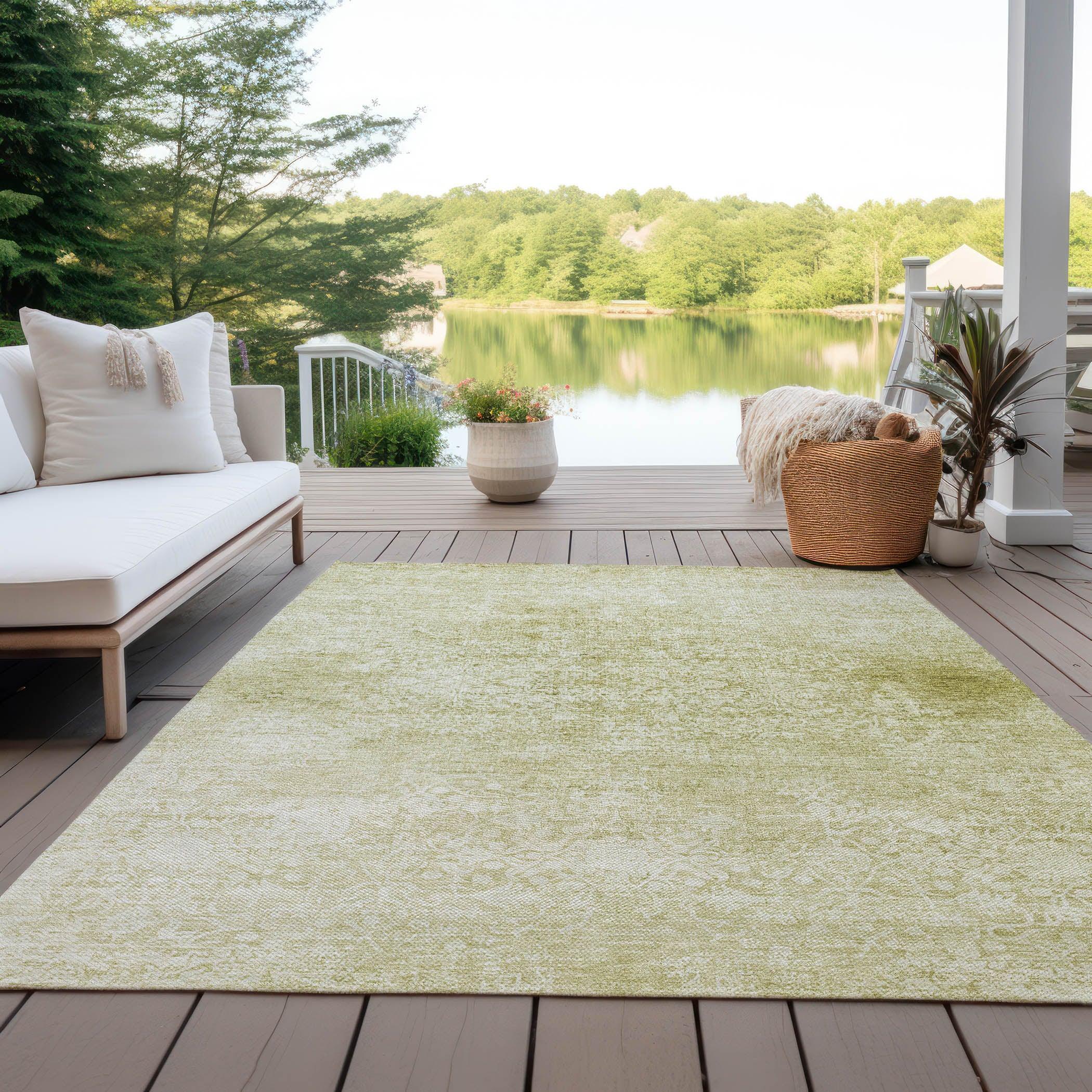 Addison Rugs Kaelas Gold Washable Indoor-Outdoor Rug