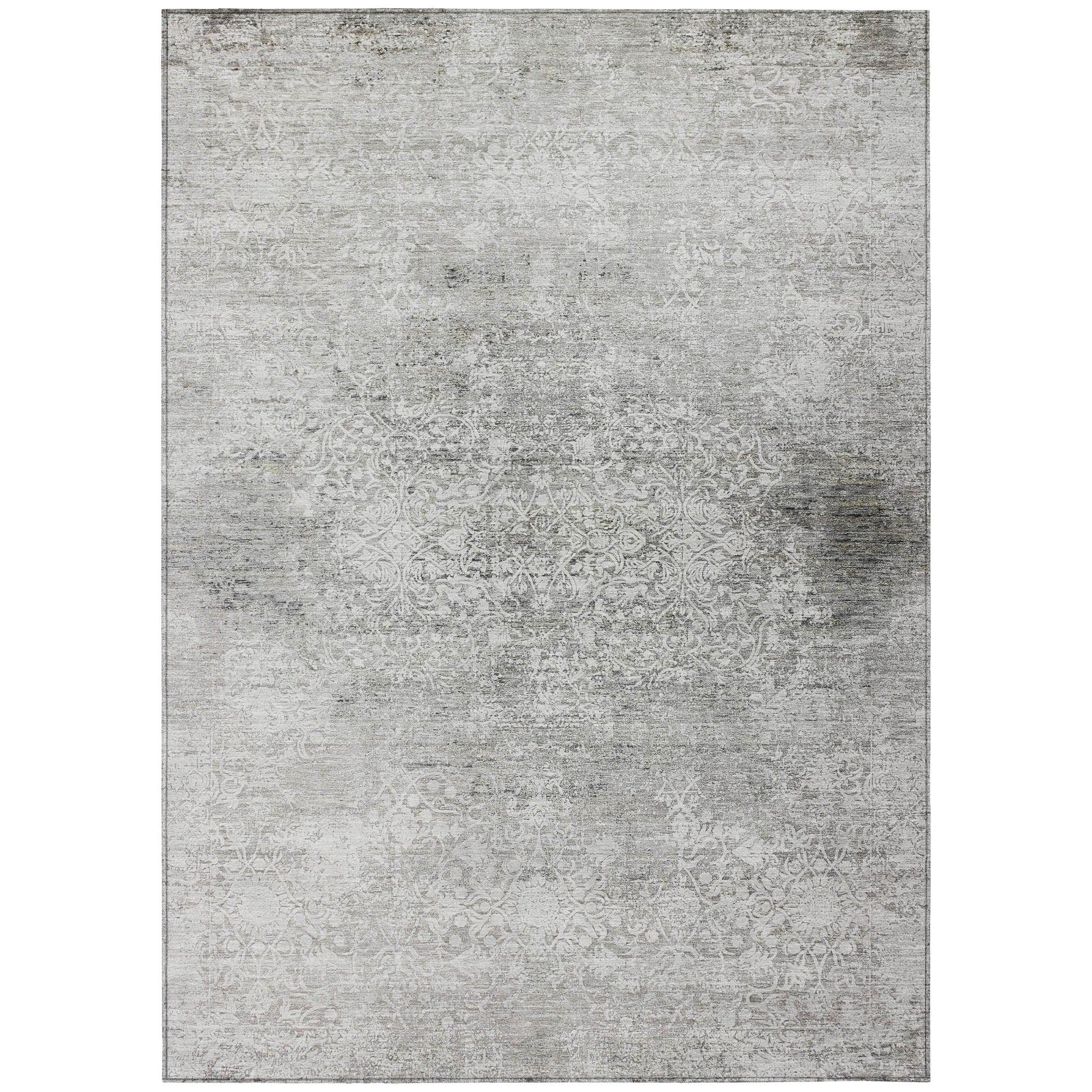 Addison Rugs Kaelas Gray Washable Indoor-Outdoor Rug