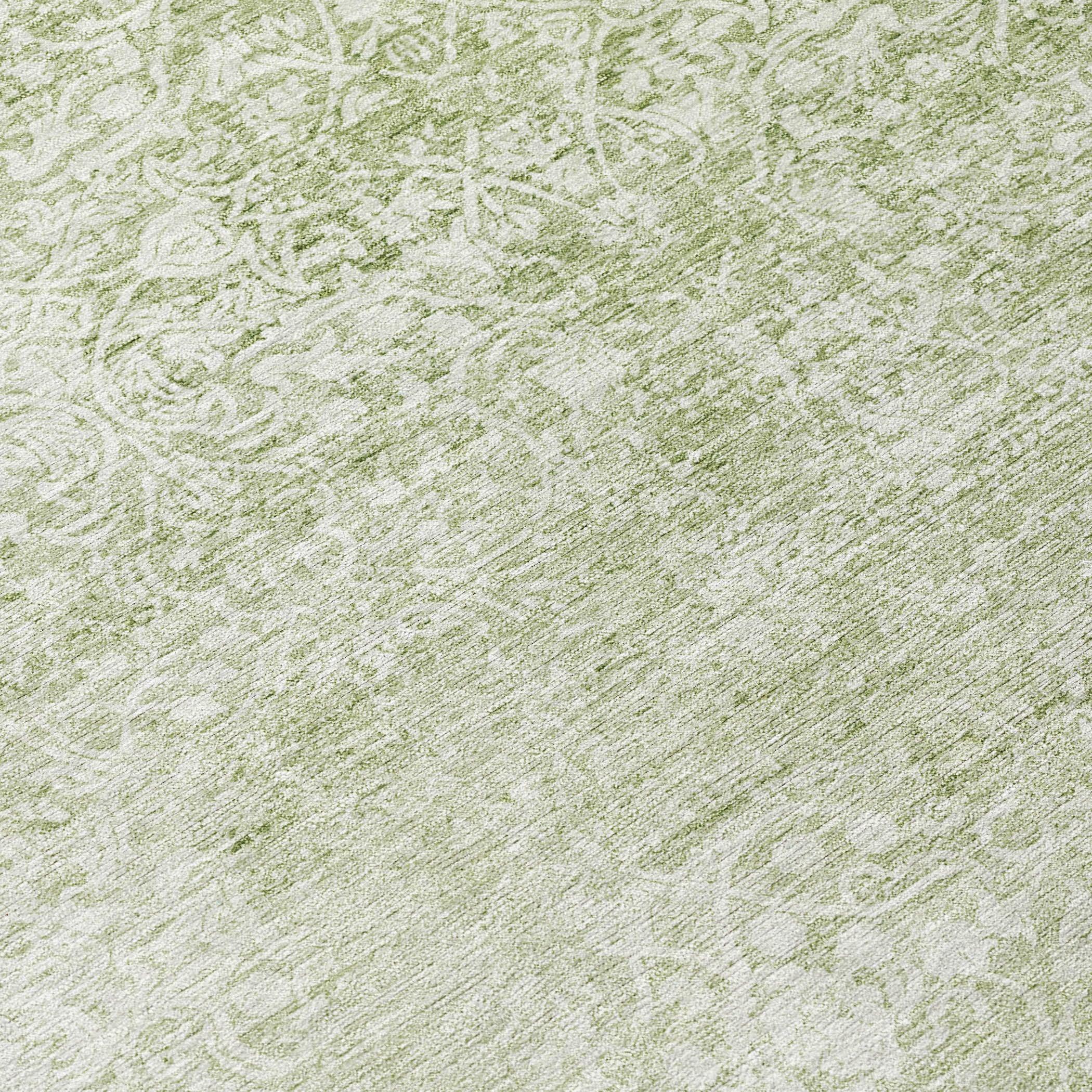 Addison Rugs Kaelas Green Washable Indoor-Outdoor Rug