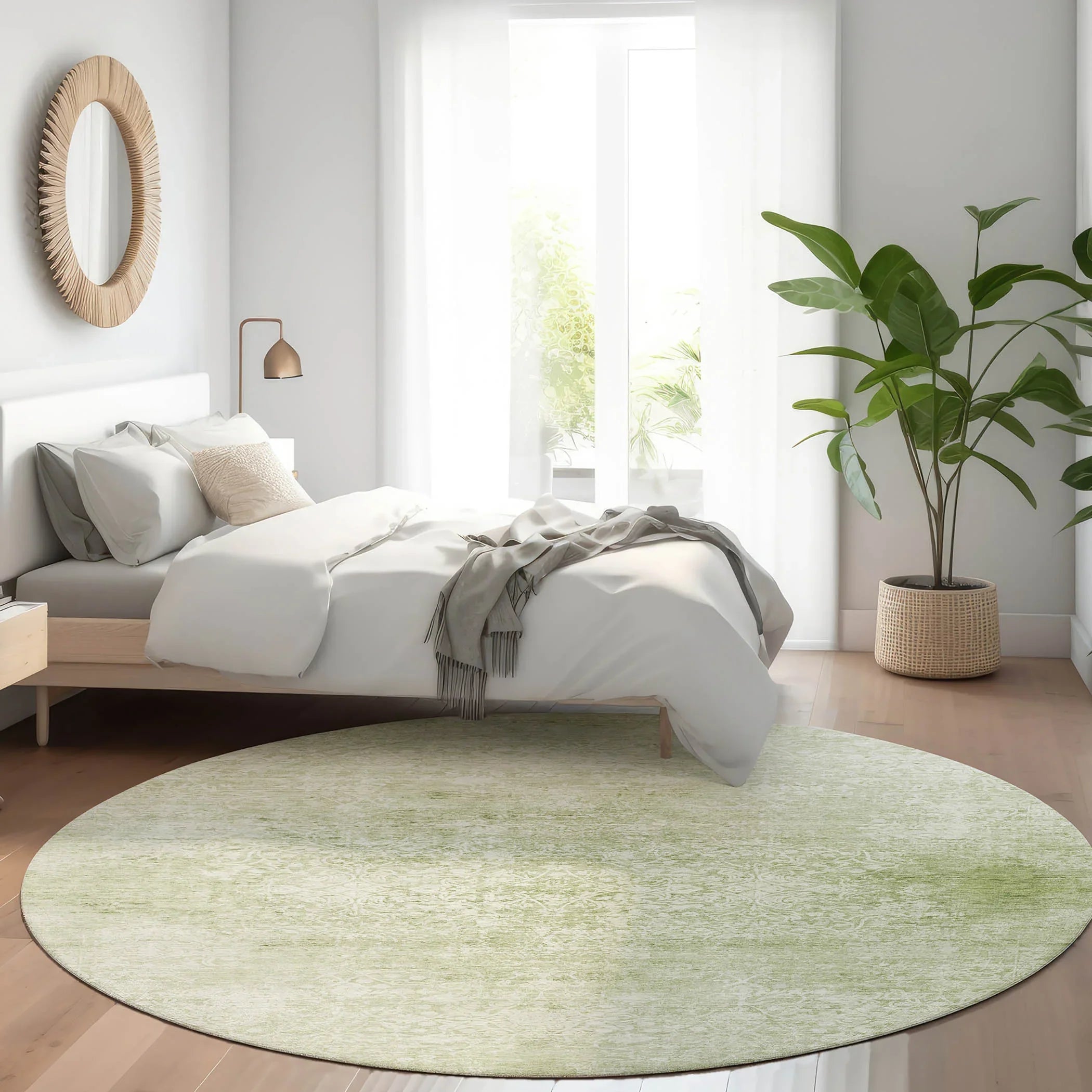 Addison Rugs Kaelas Green Washable Indoor-Outdoor Rug