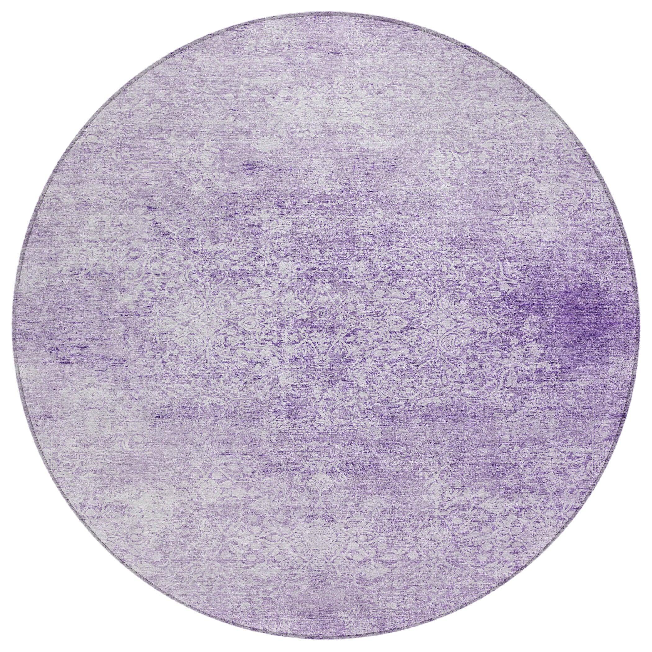 Addison Rugs Kaelas Purple Washable Indoor-Outdoor Rug