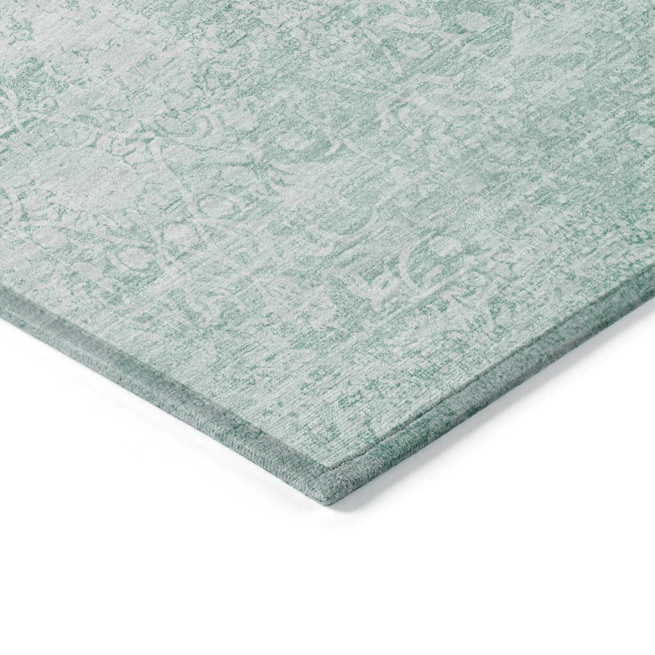 Addison Rugs Kaelas Teal Washable Indoor-Outdoor Rug