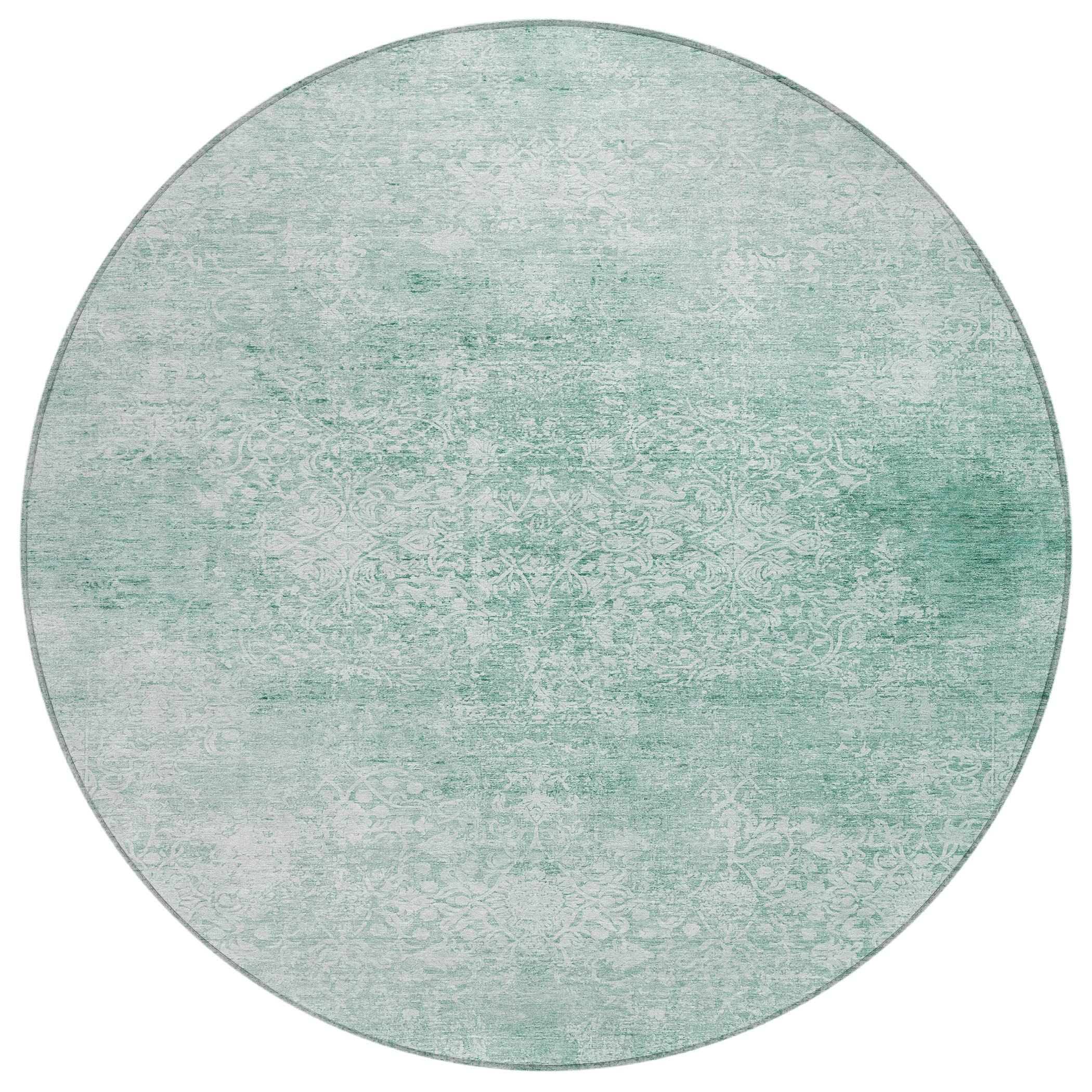 Addison Rugs Kaelas Teal Washable Indoor-Outdoor Rug