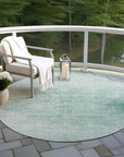 Addison Rugs Kaelas Teal Washable Indoor-Outdoor Rug