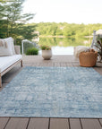 Addison Rugs Kaelien Blue Washable Indoor-Outdoor Rug