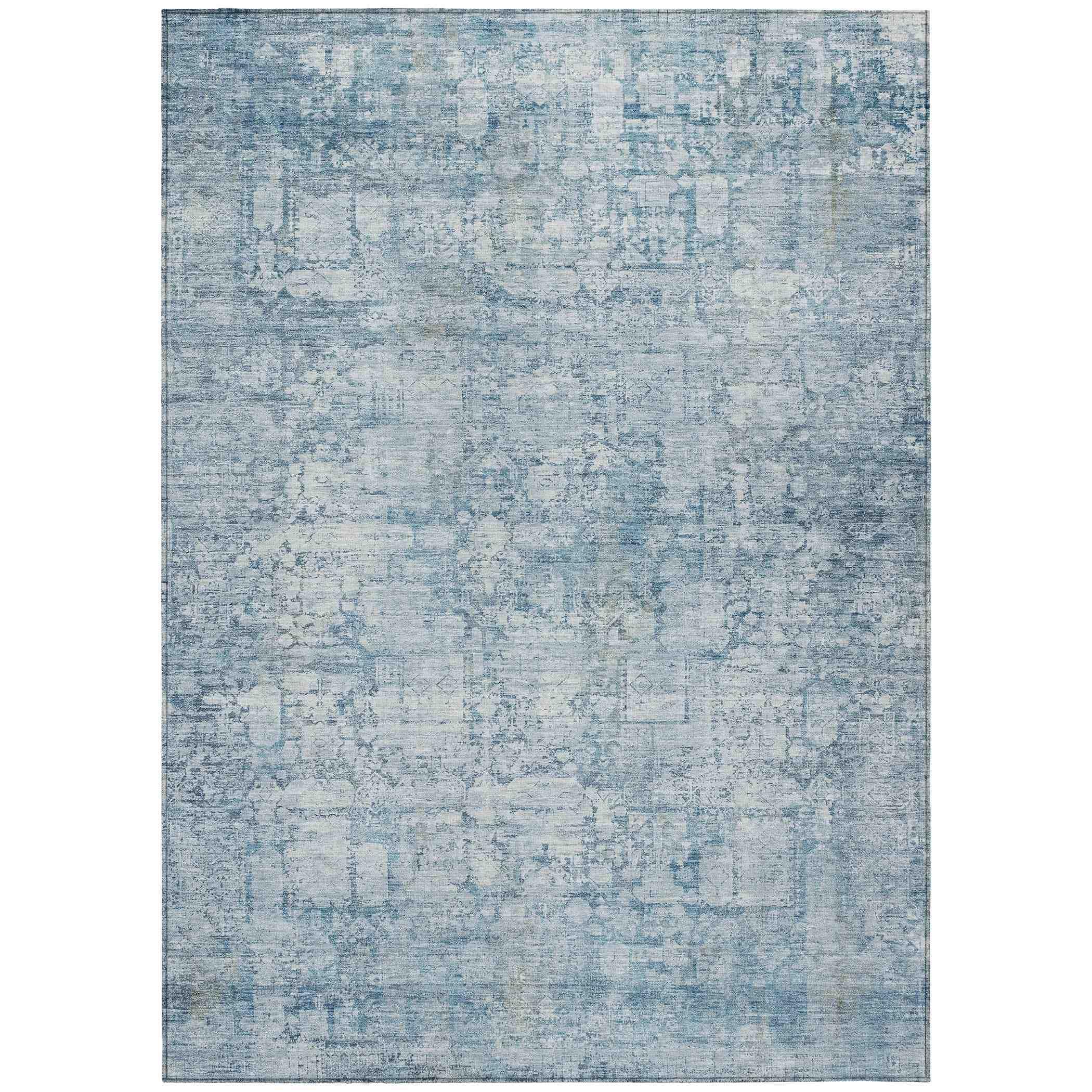 Addison Rugs Kaelien Blue Washable Indoor-Outdoor Rug