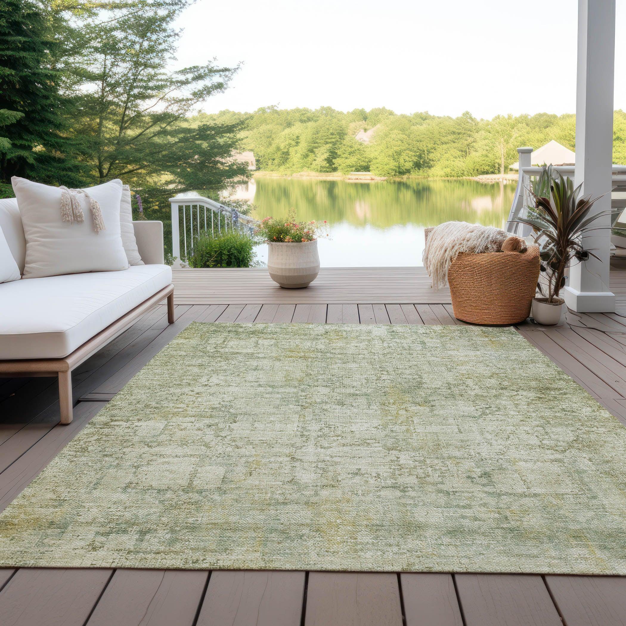 Addison Rugs Kaelien Brown Washable Indoor-Outdoor Rug