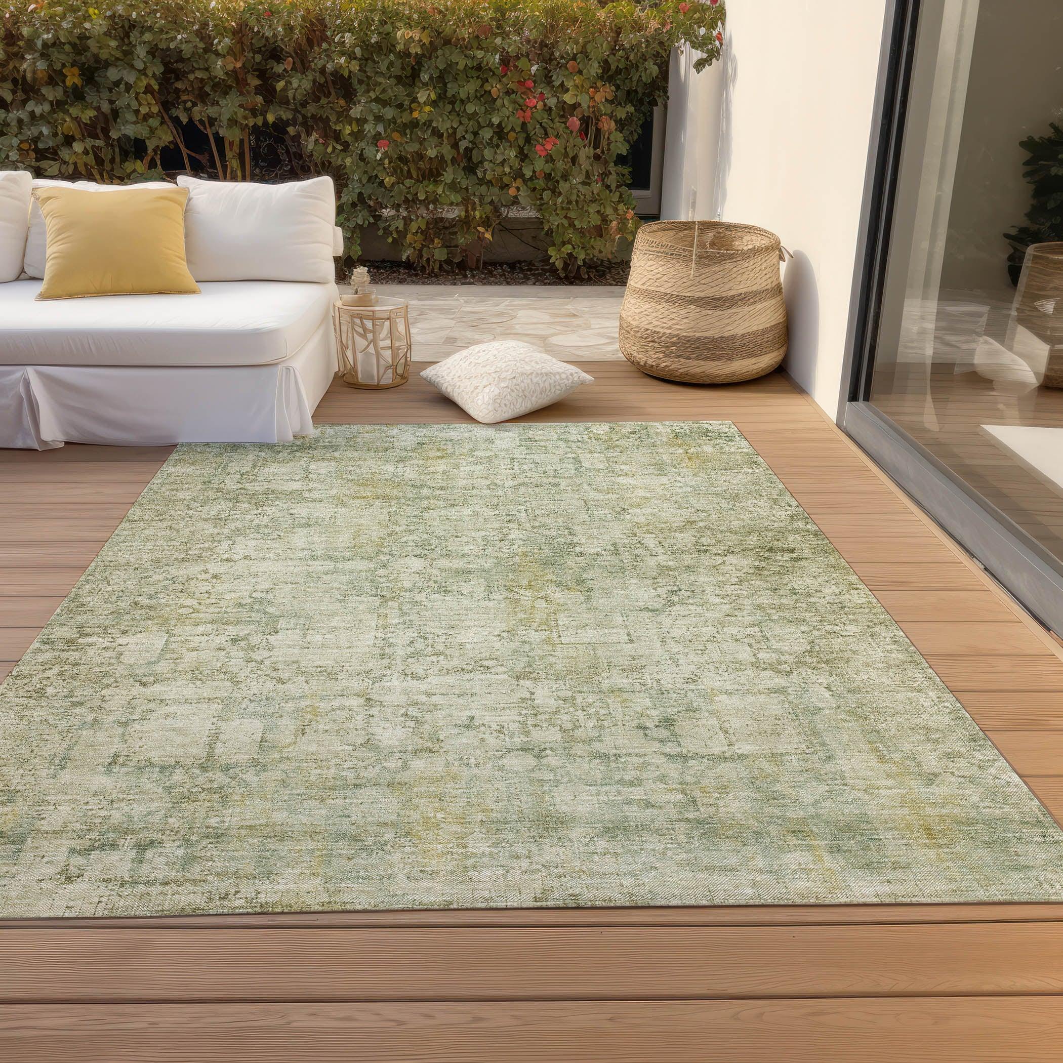 Addison Rugs Kaelien Brown Washable Indoor-Outdoor Rug
