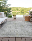 Addison Rugs Kaelien Gray Washable Indoor-Outdoor Rug