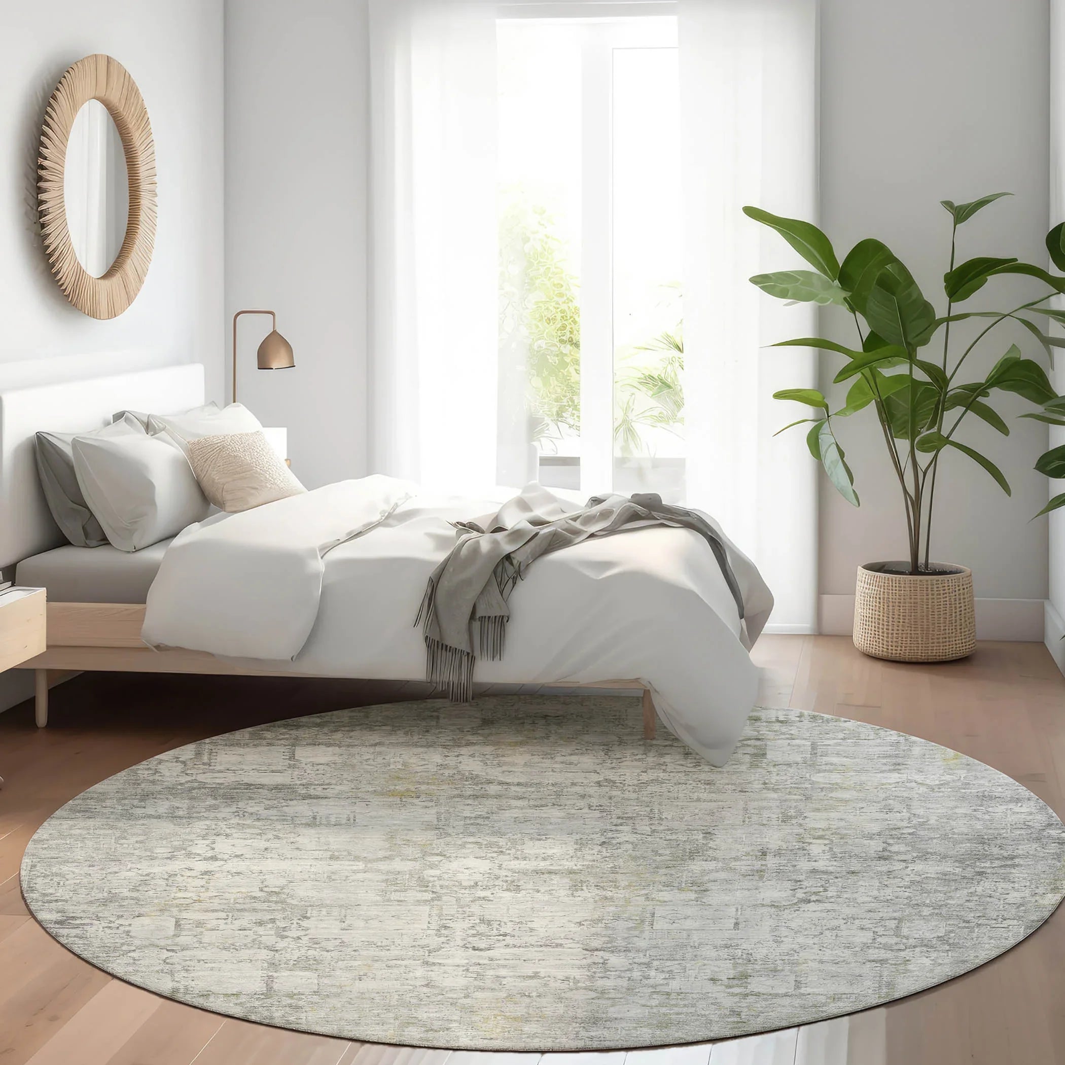 Addison Rugs Kaelien Gray Washable Indoor-Outdoor Rug
