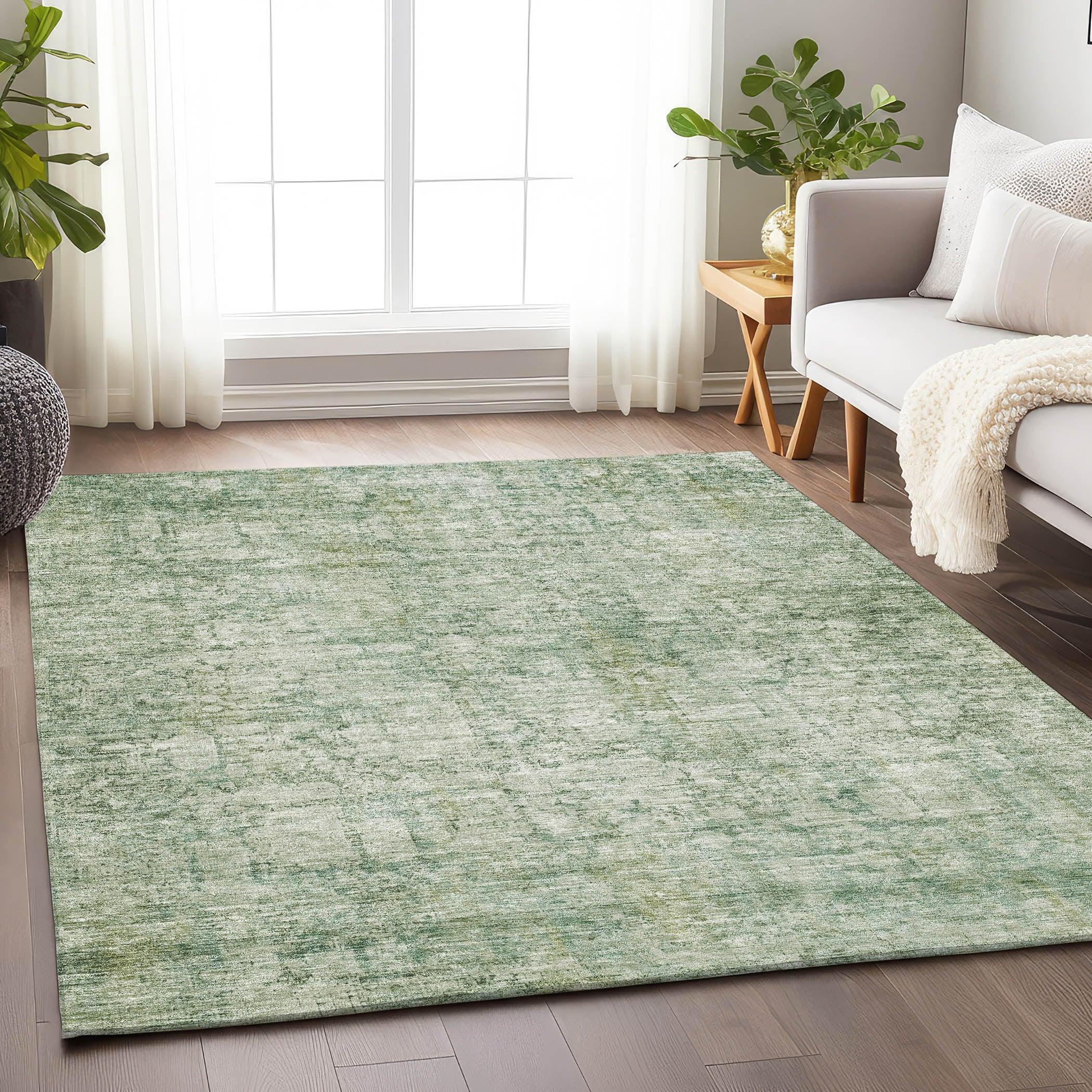 Addison Rugs Kaelien Green Washable Indoor-Outdoor Rug