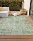 Addison Rugs Kaelien Green Washable Indoor-Outdoor Rug