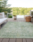 Addison Rugs Kaelien Green Washable Indoor-Outdoor Rug