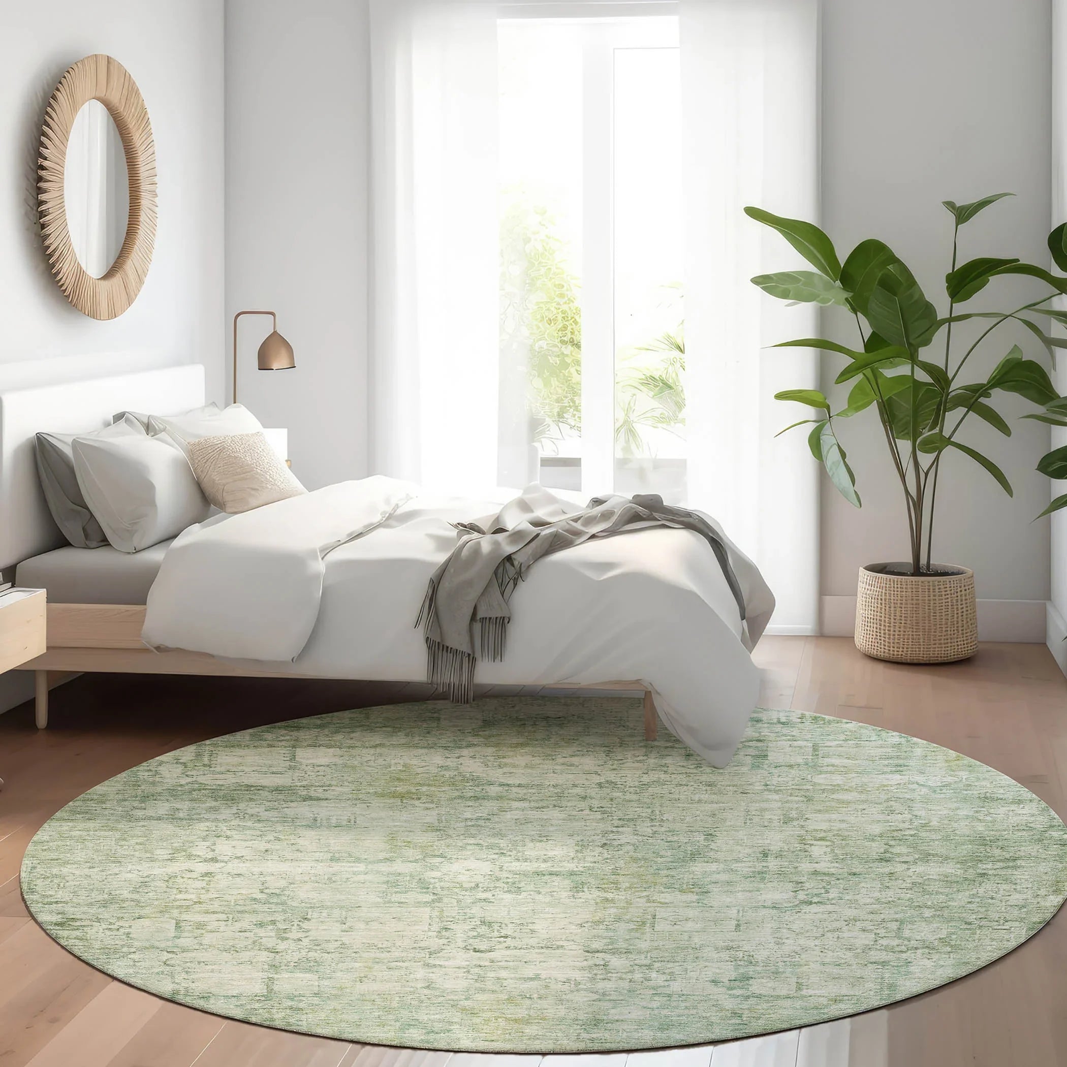 Addison Rugs Kaelien Green Washable Indoor-Outdoor Rug