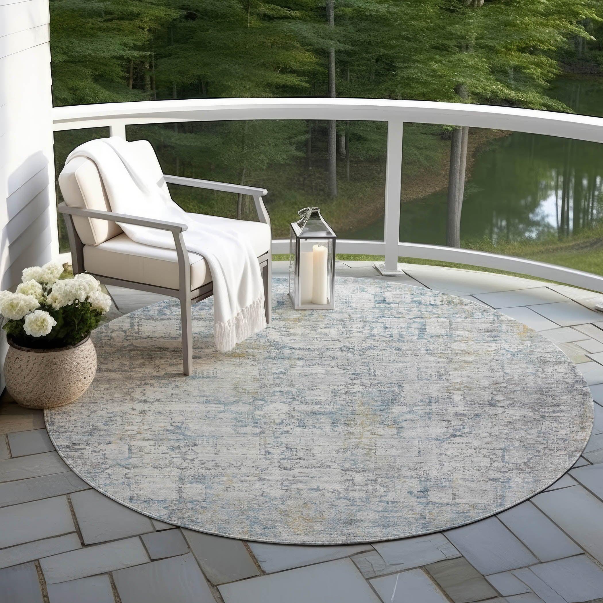Addison Rugs Kaelien Ivory Washable Indoor-Outdoor Rug