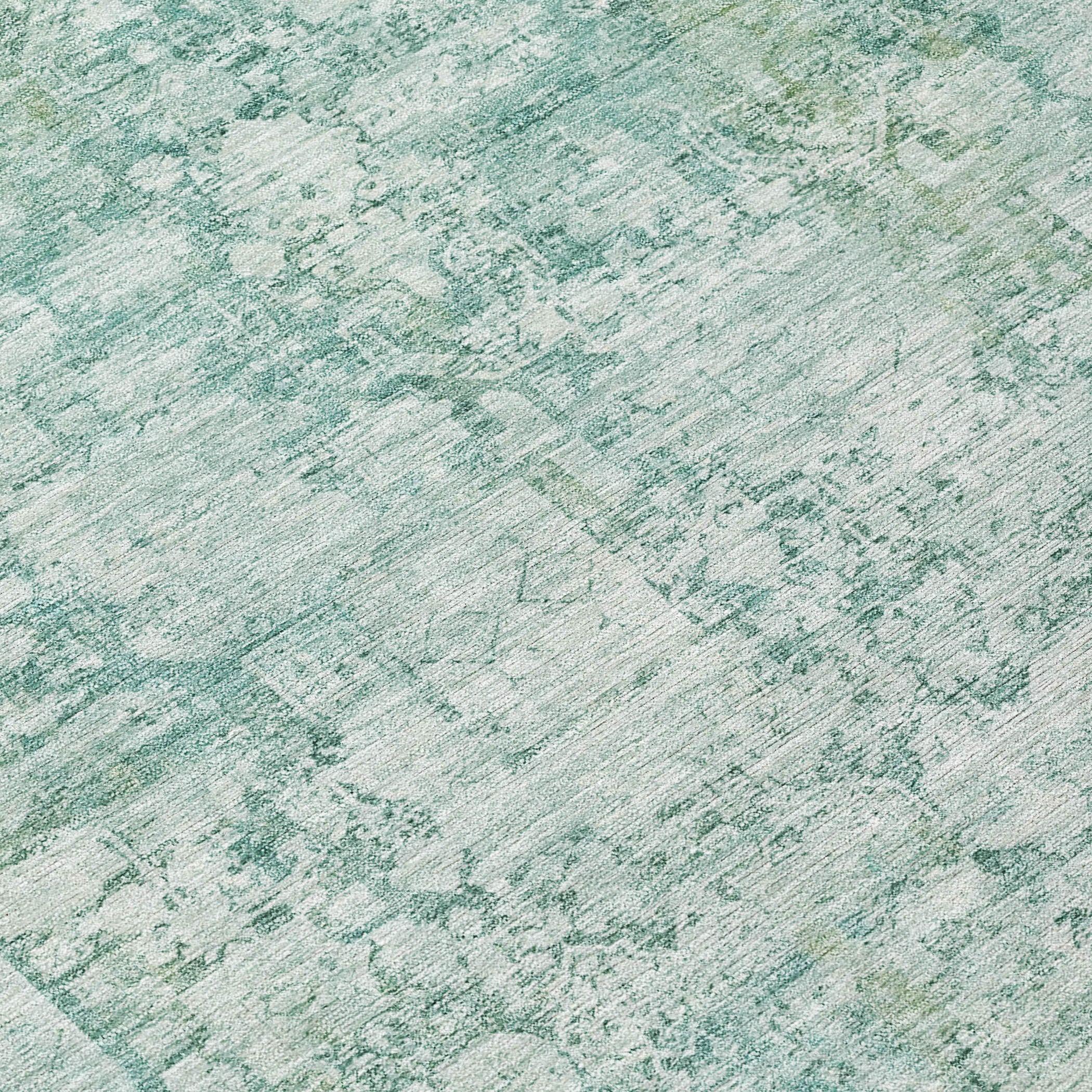 Addison Rugs Kaelien Teal Washable Indoor-Outdoor Rug