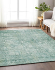 Addison Rugs Kaelien Teal Washable Indoor-Outdoor Rug