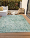 Addison Rugs Kaelien Teal Washable Indoor-Outdoor Rug